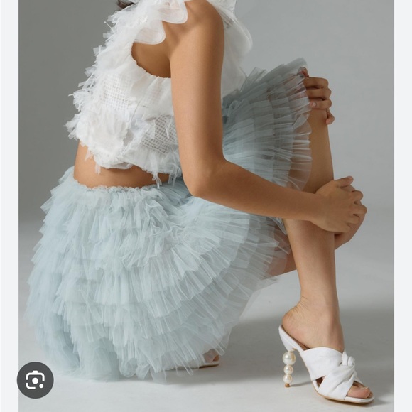 LOVE SHACK FANCY IMENA TULLE SKIRT NWT SIZE 8 - Picture 1 of 8